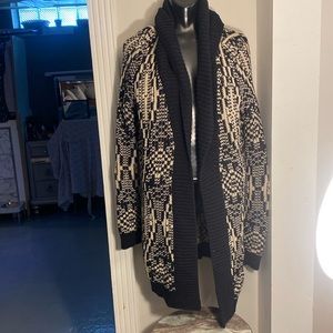 Talbots geometric sweater cardigan